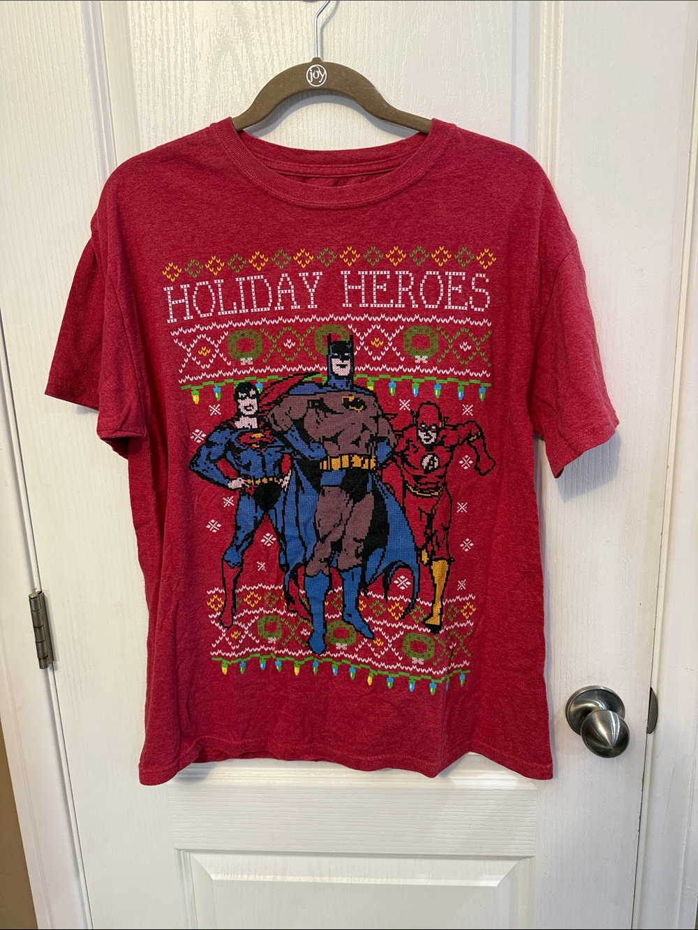 Holiday Heroes Graphic Tee - Red